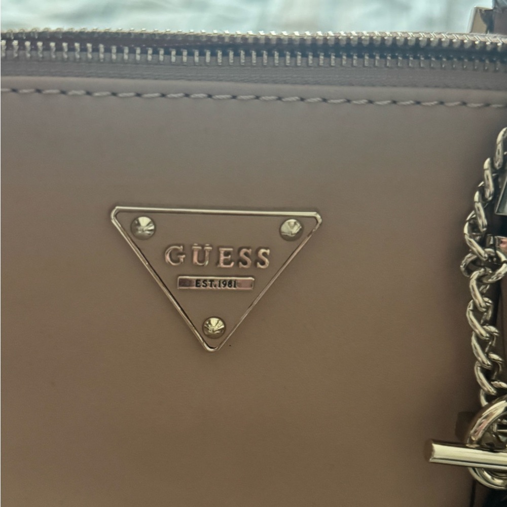 Guess Two-Tone Brown Satchel - Picture 4 of 6